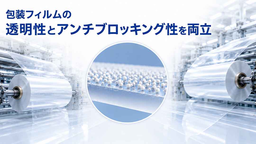 包装フィルムのブロッキング・透明性問題を解決した炭酸カルシウム活用事例