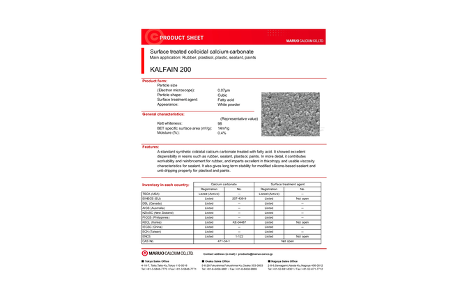 KALFAIN200M PRODUCT SHEET