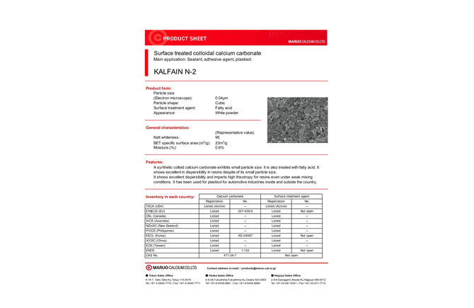 KALFAIN N-2 PRODUCT SHEET