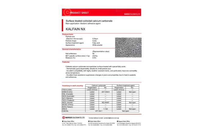 KALFAIN NX PRODUCT SHEET